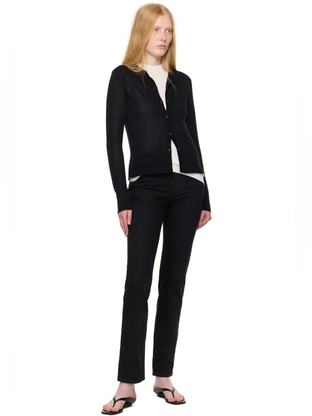 Toteme Black Straight Leg Jean size 28 quiet luxury denim